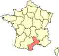 Languedoc Rousillon map