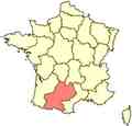 Midi Pyrenees map