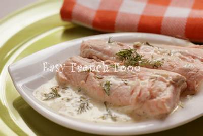 poached salmon