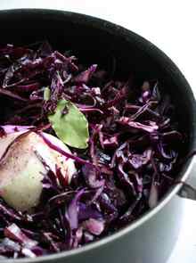 red cabbage ready to cook