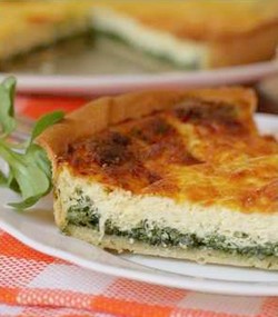 Layered Spinach Quche