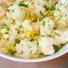 steamed cauliflower