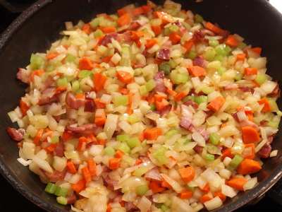 Mirepoix with Bacon